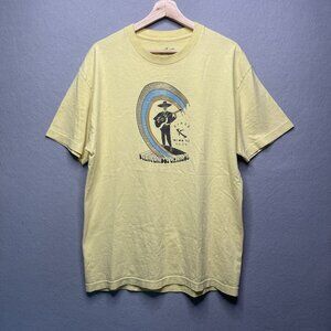 Lost Vintage Y2K Yellow Graphic Bienvenidos Dos Gringos L Assembled In Mexico